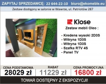 KLOSE - OLEO , ZESTAW MEBLI